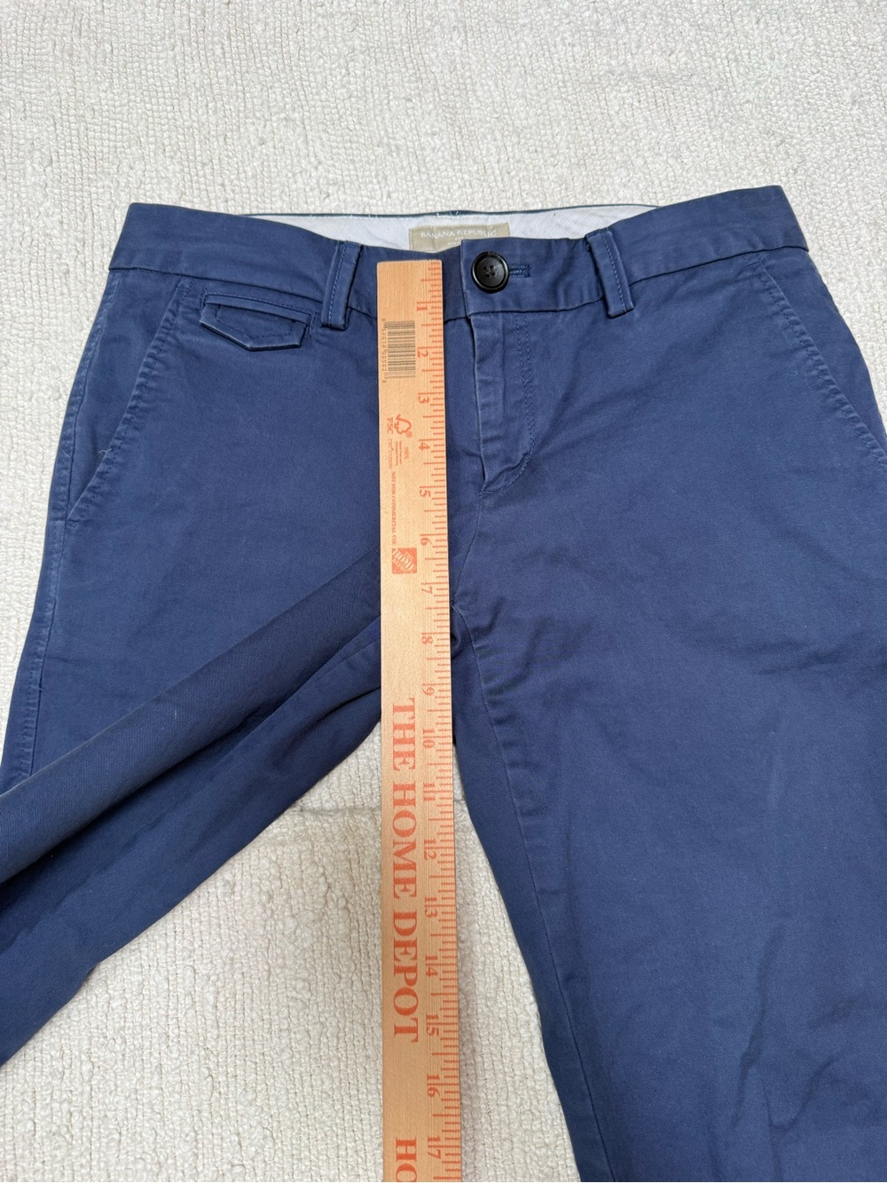 Banana Republic Ryan Fit Blue Chinos Pants Size 2 - Picture 3 of 7